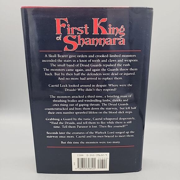 Terry Brooks First King of Shannara HC DJ 1st Edition 1996 w/ Color Map - Picture 2 of 14